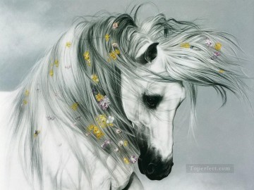 horse cats Painting - am154D animal horse